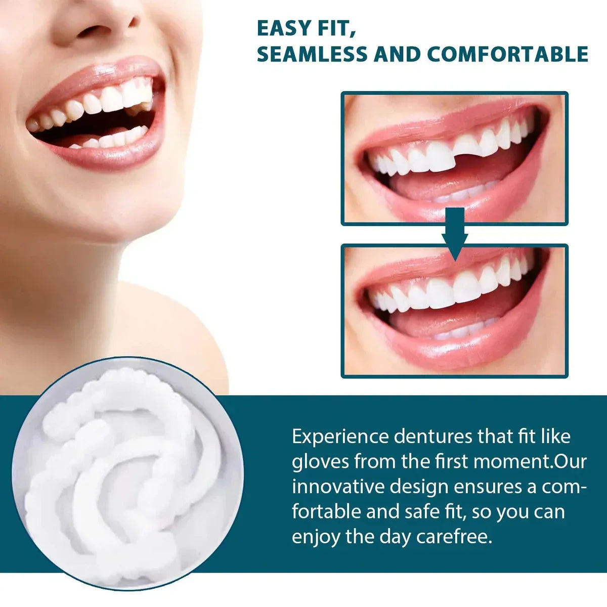 Zavinox™ Adjustable Snap-On Dentures