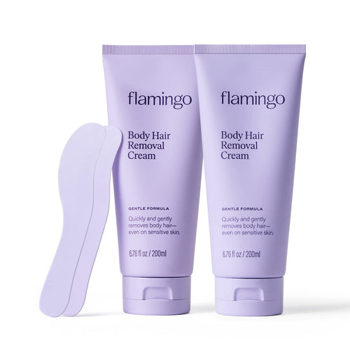 Flamingo Body Hair Removal Cream with Spatula Applicator
