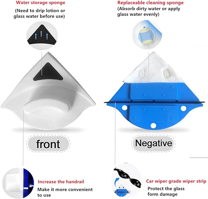 Zavinox™ Double Sided Magnetic Window Glass Cleaner