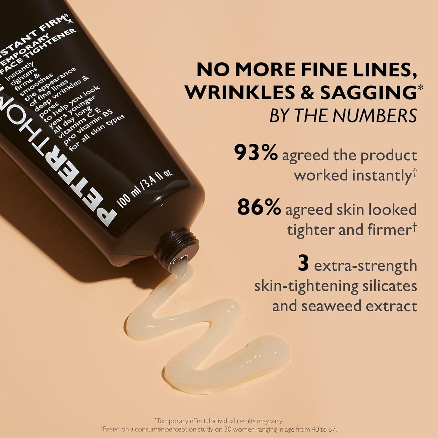 Peter Thomas Roth | Instant FIRMx® Temporary Face Tightener | Firm and Smooth the Look of Fine Lines, Deep Wrinkles and Pores