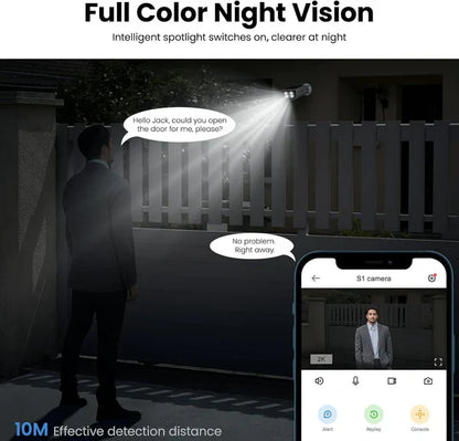 Aoqee SolarGuard™ 2K Outdoor Security Camera