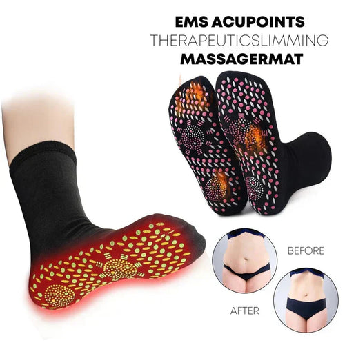 Zavinox™ Tourmaline Acupressure Self-Heating Shaping Socks