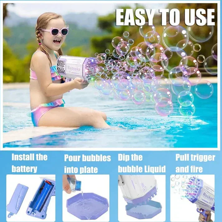 Zavinox™ Bubble Machine Gun Toy