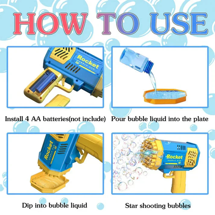 Zavinox™ Bubble Machine Gun Toy