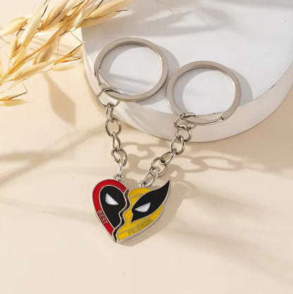 Zavinox™ deadpool and wolverine best friends Necklace, Keychain & bracelet