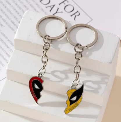 Zavinox™ deadpool and wolverine best friends Necklace, Keychain & bracelet