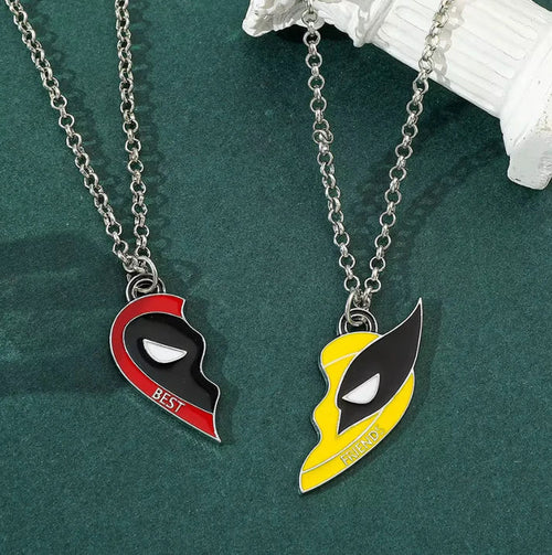 Zavinox™ deadpool and wolverine best friends Necklace, Keychain & bracelet