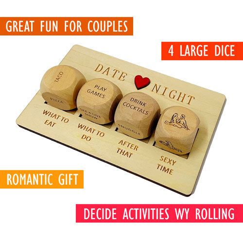 Zavinox Date Night Wooden Dice Set