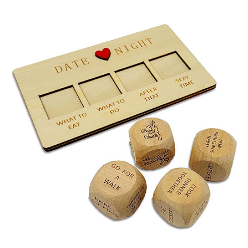 Zavinox Date Night Wooden Dice Set